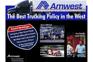 Trade show booth graphics for Amwest Insurance