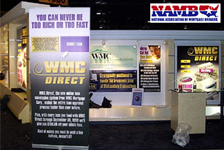 Trade show booth graphics for WMC Direct